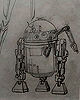 Early C-3PO And R2-D2 Concepts By Ralph McQuarrie