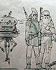 Joe Johnston Scale Drawing of Hoth Characters